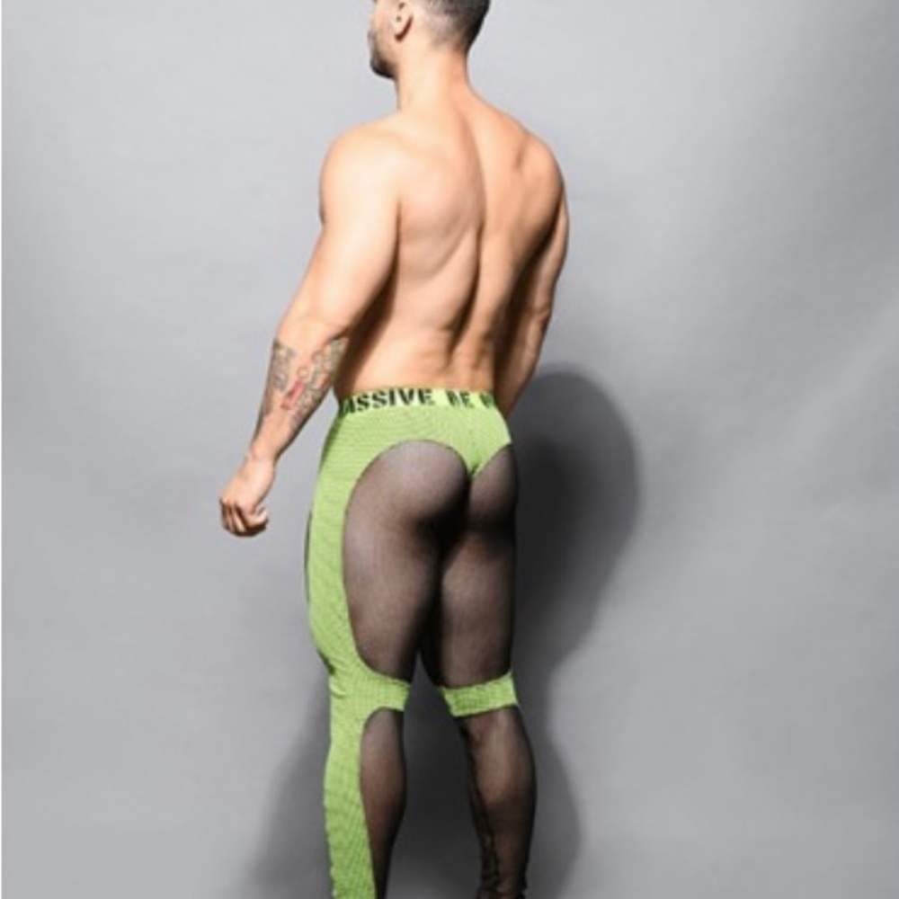 Andrew Christian Massive Network Net Leggings Size Medium